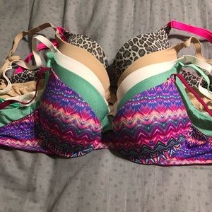 VS PINK bras - wear everywhere pushups- 32b.